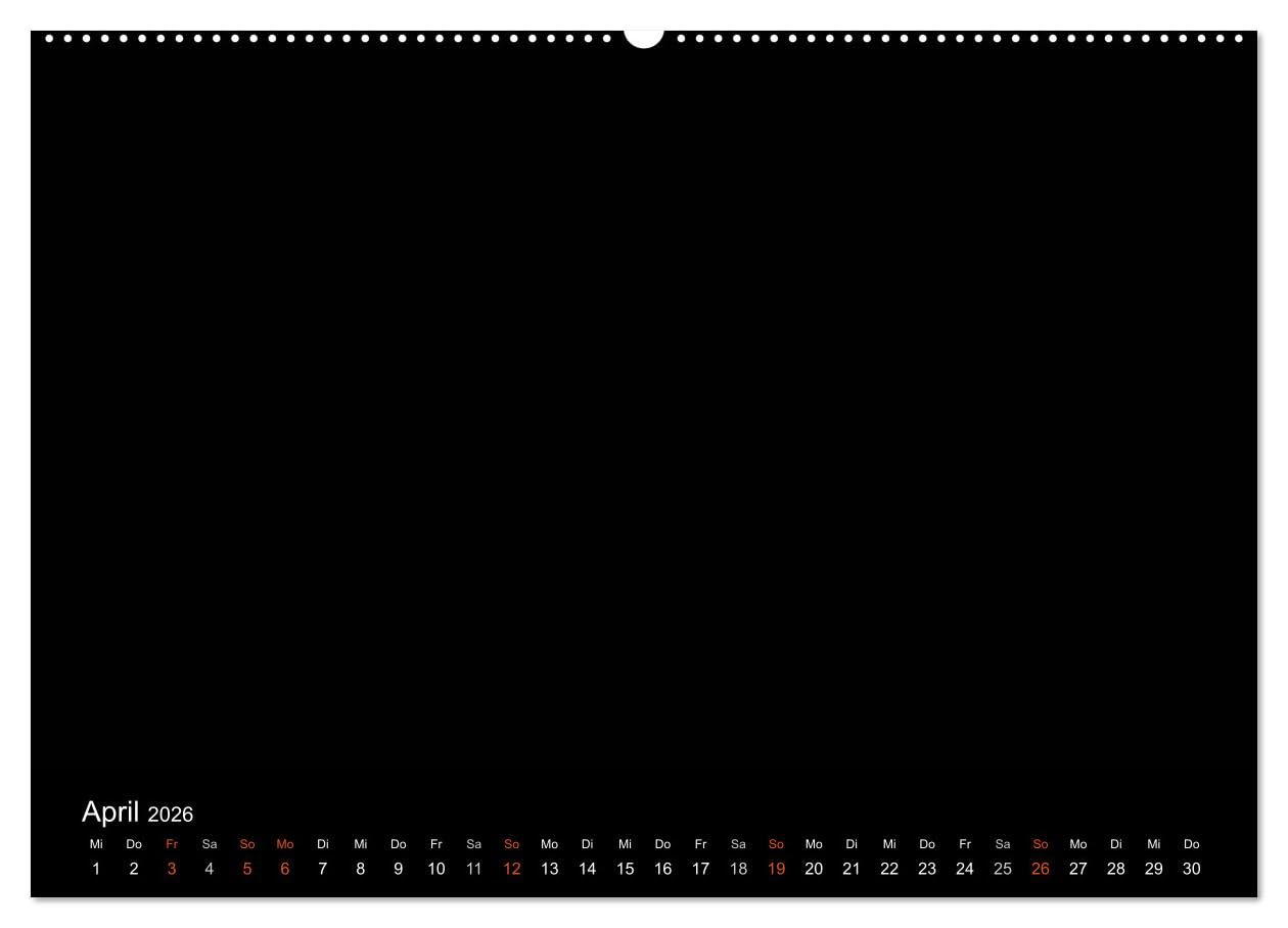Bastelkalender - Schwarz (Wandkalender 2026 DIN A2 quer), CALVENDO Monatskalender: Kalender zum selber gestalten (CALVENDO Hobbys)