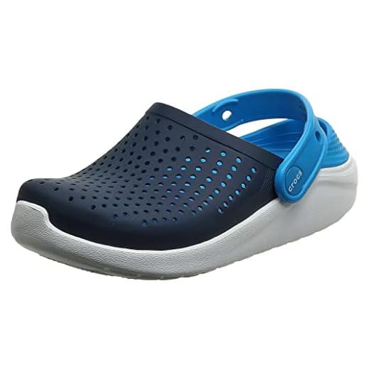 Crocs Literide Clog K, Zuecos, Navy/White, 36/37 EU