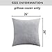 Home Brilliant Euro Pillow Sham 26x26 Pillow Cover Plush Fuzzy Faux Fur, 26 x 26 inches, 66x66cm, Grey