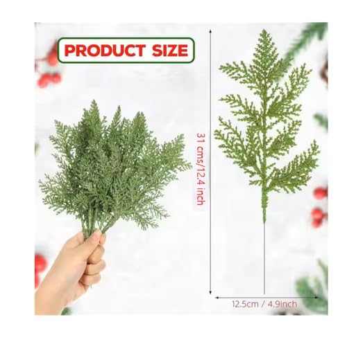 Image of SPHINX Artificial Pine Sticks Branches,Conifer,Pine,Cedar,Cypress,Ambrosia Needles for Home Decor, Festival Decor, Trousseau, Gift Packing, Tray, Basket, DIY Crafts,Celebrations- (5, Cedar,31 cm)