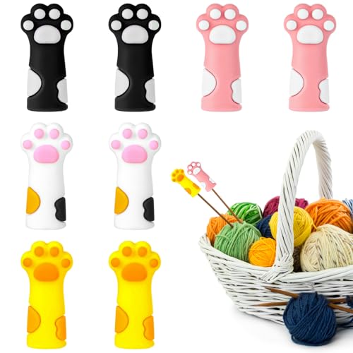 8 Stück Maschenstopper für Stricknadeln, Maschenstopper...