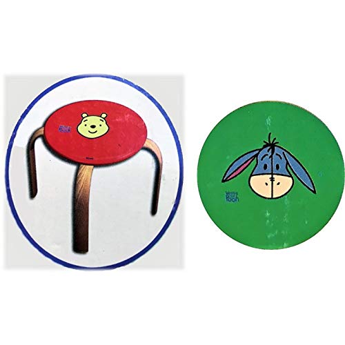  Di&Gi Sgabello in Legno per Bambini Yo Verde Cm. 35x24