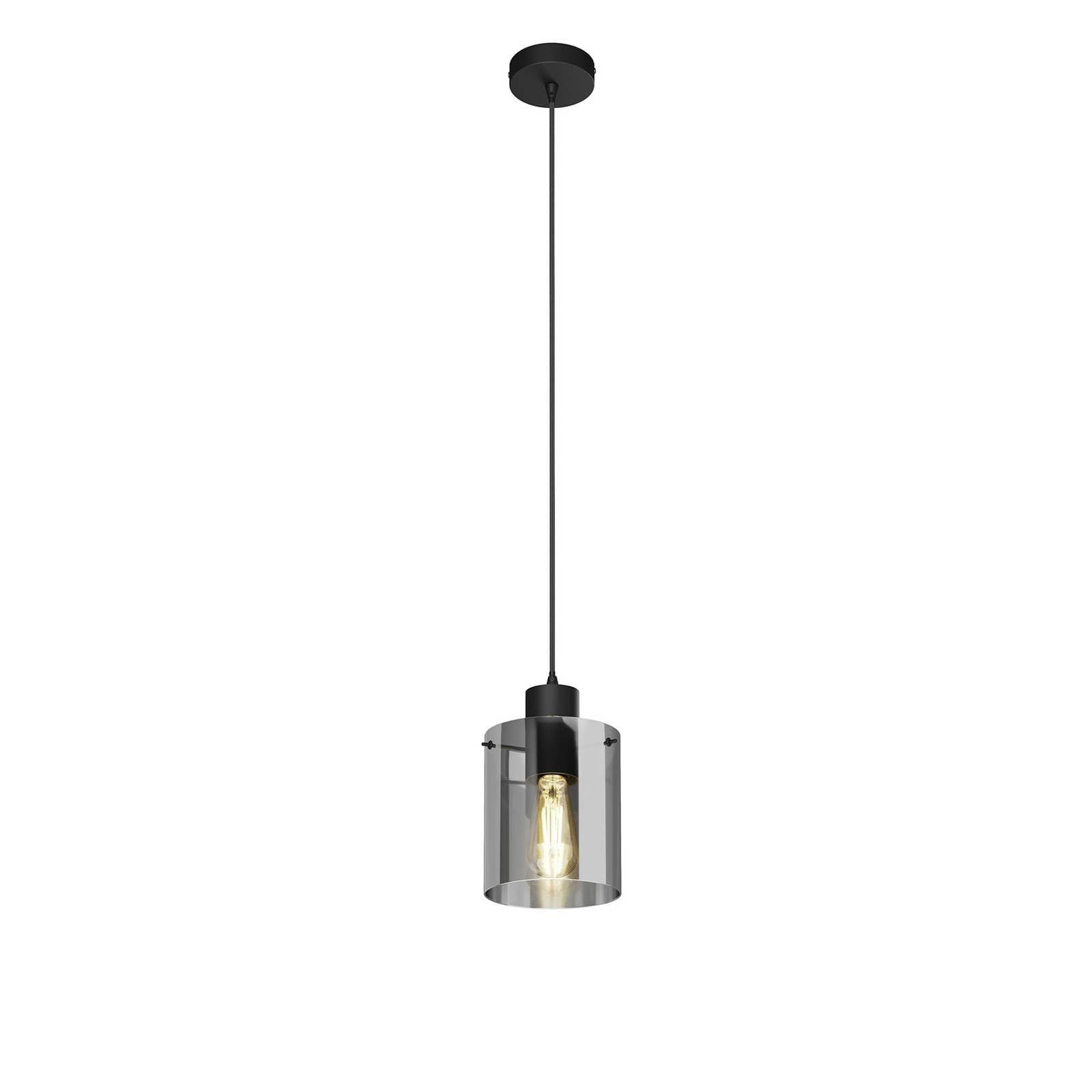 Lindby Lampada a sospensione dimmerabile (Moderno) colore Nero ad es. Soggiorno & Sala da pranzo lampada in vetro, per tavolo