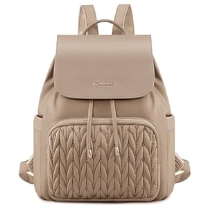 LOVEVOOK Rucksack Damen Klein, Elegant Cityrucksack Anti Diebstahl Tagesrucksack Schulrucksack Wasserdicht, Mini Casual Daypack Womens Backpack Modern für Schule Arbeit Reisen Wandern, Khaki