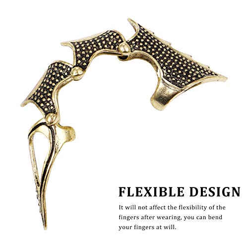 Lurrose Joint Knuckle Anéis de Dedos Completos 3Pcs Punk Rock Anéis Anel de Armadura Atividade Duplo