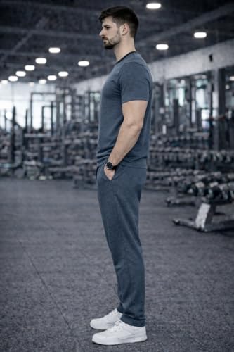 Image of Mack Jonney Men's Polyester Lycra Tracksuit | Lightweight Sports & Gym Wear | Comfortable Running & Training Track Suit for Men-MJ-184