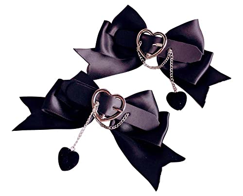 Accesorios para el cabello Gothic Lolita Lazos Pinzas para el cabello para mujeres | Negro | Accesorios para la cabeza