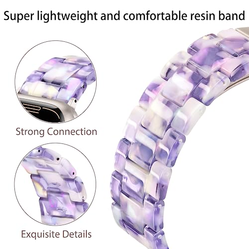 Image of Light House Apple Watch Bands-Fashion Lightweight Resin iWatch Bands for Women Men 38mm /40mm /41mm /42mm(Series 11 10), 49mm /46mm /45mm /44mm /42mm(S 3 2 1), Compatible with Apple Watch Series 11 SE 10 9 8 7 6 5 4 3 Ultra