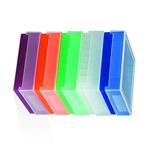 SP Bel-Art 81-Place Plastic Freezer Storage Boxes; Assorted Colors (Pack of 5) (F18852-0016) image 3
