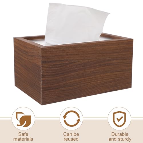 Boîte à mouchoirs en bois polyvalente et facile à utiliser chez soi - 4