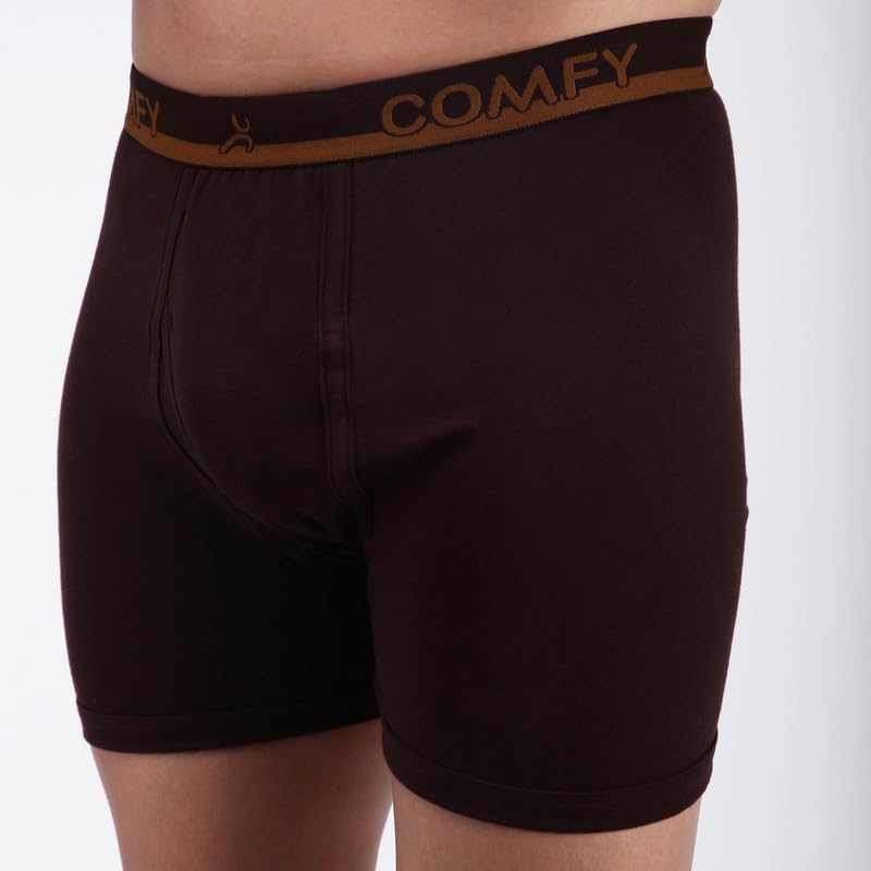 Image of Amul Comfy Men's Trunk Underwear | Soft Outer Elastic | Soft Waistband | Breathable Comfortable Innerwear | Pack of 10 | Color May Vary