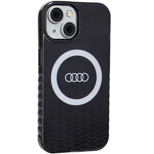 Coque iPhone 15 Audi protection rigide noire 14 13 6.1"