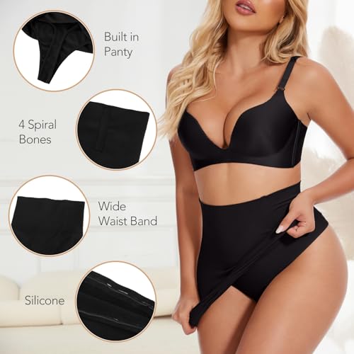 Image of MISS MOLY Shapewear Half Slips for Women High Waist Body Shaper Seamless Tummy Control Skirt Smoother Under Dresses
