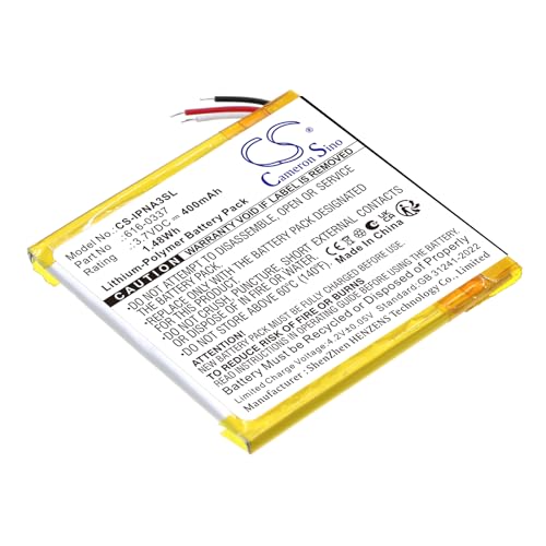 CS-IPNA3SL Batterie 400mAh Compatible avec iPod Nano 3rd 4GB, iPod Nano 3rd 8GB, G3 4GB, G3 8GB remplace 616-0311, 616-0333, 616-0337