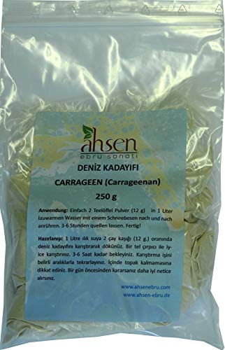 ahsen de a Prueba de Rotura 250 Talla Carr ageen kerajin Deniz kadayifi kivam artirici a Prueba de Rotura Tozu