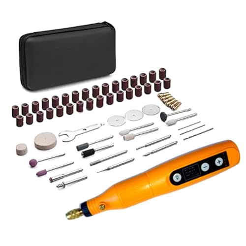 Eieenotee Mini Cordless Rotary Tool Kit, 5-Speed and USB CharginMulti-Purpose 3.7V Power Rotary Tool for Sanding, Polishing Easy Install Easy to Use