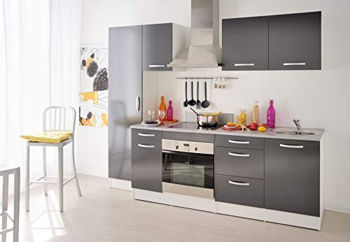 Meuble Bas De Rangement 1 Porte - L 60 X P 60 X H 86 Cm - Gamme Eko - Gris