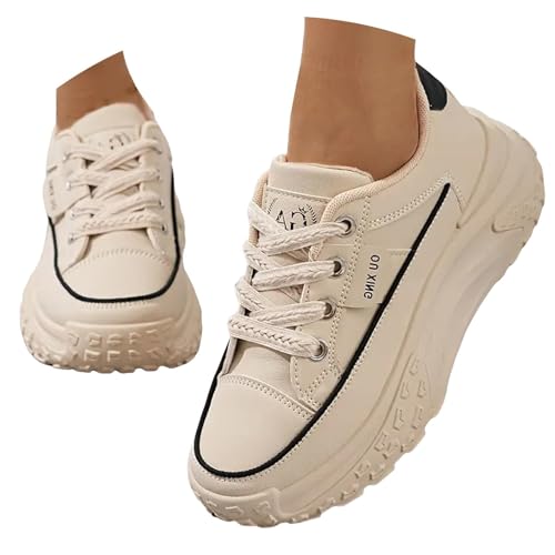 Zapatillas de Deporte de Plataforma para Mujer 2024, Zapatillas de Deporte gruesas Casuales para caminar, Zapatos de preparación, antideslizantes, transpirables, a la Moda Plataforma Calzado