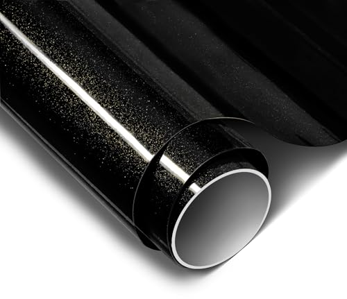 Image of ColorFusion PPF by VViViD, Gloss Metallic Black Dry Apply PPF Vinyl Car Wrap Roll 6ft x 5ft