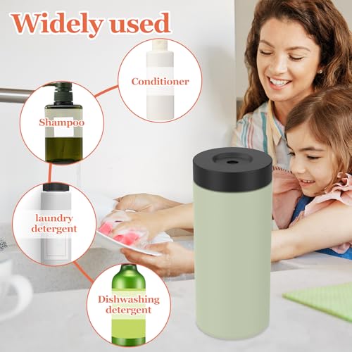 Image of Silicone Dish Soap Dispenser, Reusable Soap Dispenser, Easy to Fill to Use Dish Soap Squeeze Bottle, 240ml Dishwashing Liquid Dispenser Portable Hand Soap Bottle for Kitchen Sink (Green)