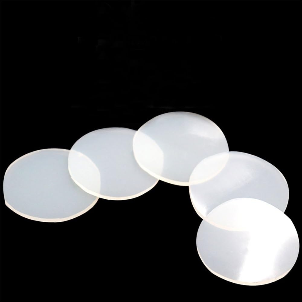 Arandelas para fontanería 1 junta de sellado de goma, almohadilla plana redonda sólida de silicona blanca, junta de silicona anticolisión de 1 a 8 mm de espesor (150 mm x 8 mm)(200mmx6mm)