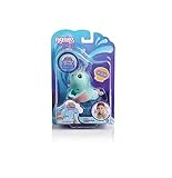 WowWee Fingerlings Light Up Narwhal - Nikki (Turquoise) - Friendly Interactive Toy