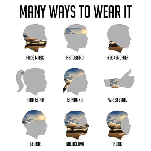 Neck Gaiter Wind-Proof Breathable Face Mask Private Plane Face Cover Sun Cooling Dustproof Mask Balaclava Bandana Headwear for Women Men Hiking Fishing miniatura 5