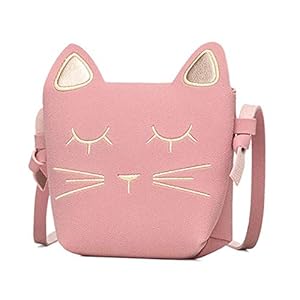 Meisjes Handtassen, Danolt Kleine Leuke Cartoon Kat Crossbody Tas Roze Zakjes Handtas Voor 3-12 Jaar Oude Meisjes Verjaardag Festival Gift, roze