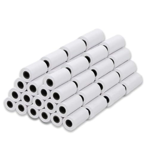 MERCURY TEXTIL- Rollos de Papel Térmico de 57x35x12mm para todos los TPV, Datafonos, Tickets e impresoras térmicas, Impresión Duradera y Clara sin Bisphenol-A (60 rollos)