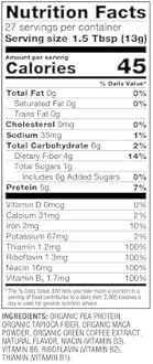 BetterBody Foods Organic Energy Blend, Plant-Based Protein Blend made with Naturally Energizing Green Coffee Extract and Maca, Gluten-free, Non-GMO, 12.7 Ounces