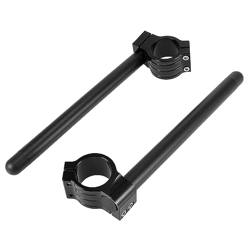 Guidon de moto 41 mm Motoforti réglable noir en paire
