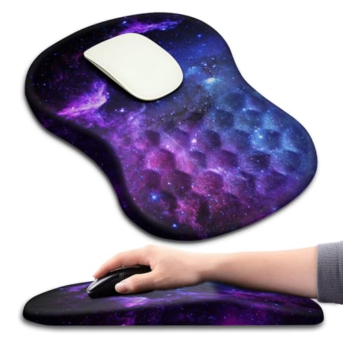 Hokafenle Ergonomic Mouse Pad Wrist Support Massage Design,