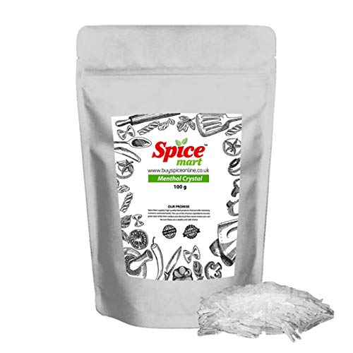 200g | Natural Menthol Crystals Aromatherapy Congestion Blocked Nose Relief Cold Flu Premium Quality Free P&P