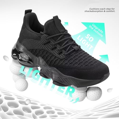 Image of Womens Slip On Walking Shoes Air Running Casual Fashion Tennis Sneakers Comfortable Non Slip Work Athletic Trainers