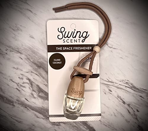 Image of Air Freshener Hanging Fragrance Diffuser For Car or Small Space (Island Coconut)