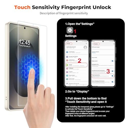 Image of SUPFINE Magnetic for Samsung Galaxy S25 Ultra Case with Screen Protector, (Built-in Magnets) (Military Grade Drop Protection) Slim Translucent Shockproof Phone Case,Stone