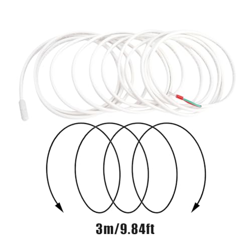 Thermostat Sensorkabel, Meter Thermostat Sensor Sonde Temperatur Bodenfühler Fußbodenheizungsfühler Sondenkabel für die meisten Heizungsinstallationen Elektrische Fußbodenheizung Universelles