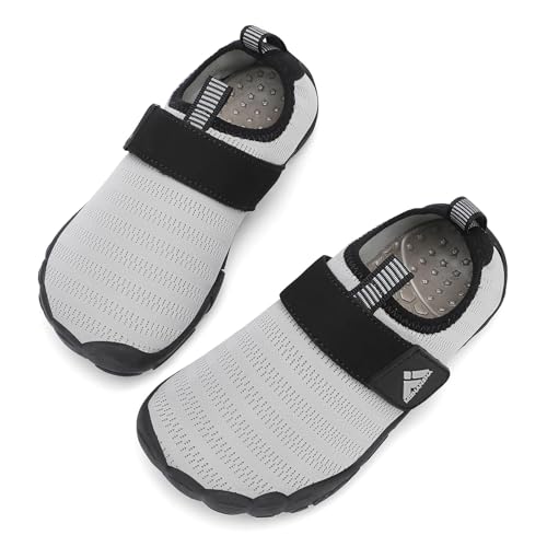 Image of Mishansha Kids Water Shoes Quick-Dry Wide Toe Box Non-Slip Barefoot Shoes Beach Pool Swim Shoes