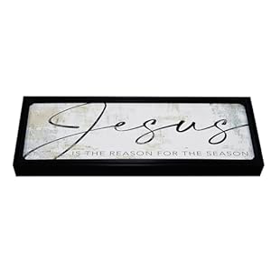 Jesusisthereasonfortheseasonframedprintrusticfarmhousefamilywelcomehomedecorsignforwallorfreestandingshelfsitter Urban Country Home Decor Jesus is the reason for the season framed print rustic farmhouse family welcome home decor sign for wall or freestanding shelf sitter urban country home decor