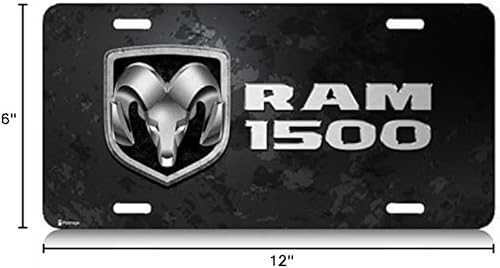 Miniatura 5 de Hecho para RAM 1500 Metal Look Graphic Special Aluminio Metal Matrícula