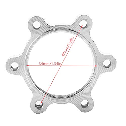 Bike Hub Adapter Disc Brake Center Lock Adapter Disc Brake Rotor Adapter for 6 Rotors Mountain Bike Road Bike (48MM) - Image 3