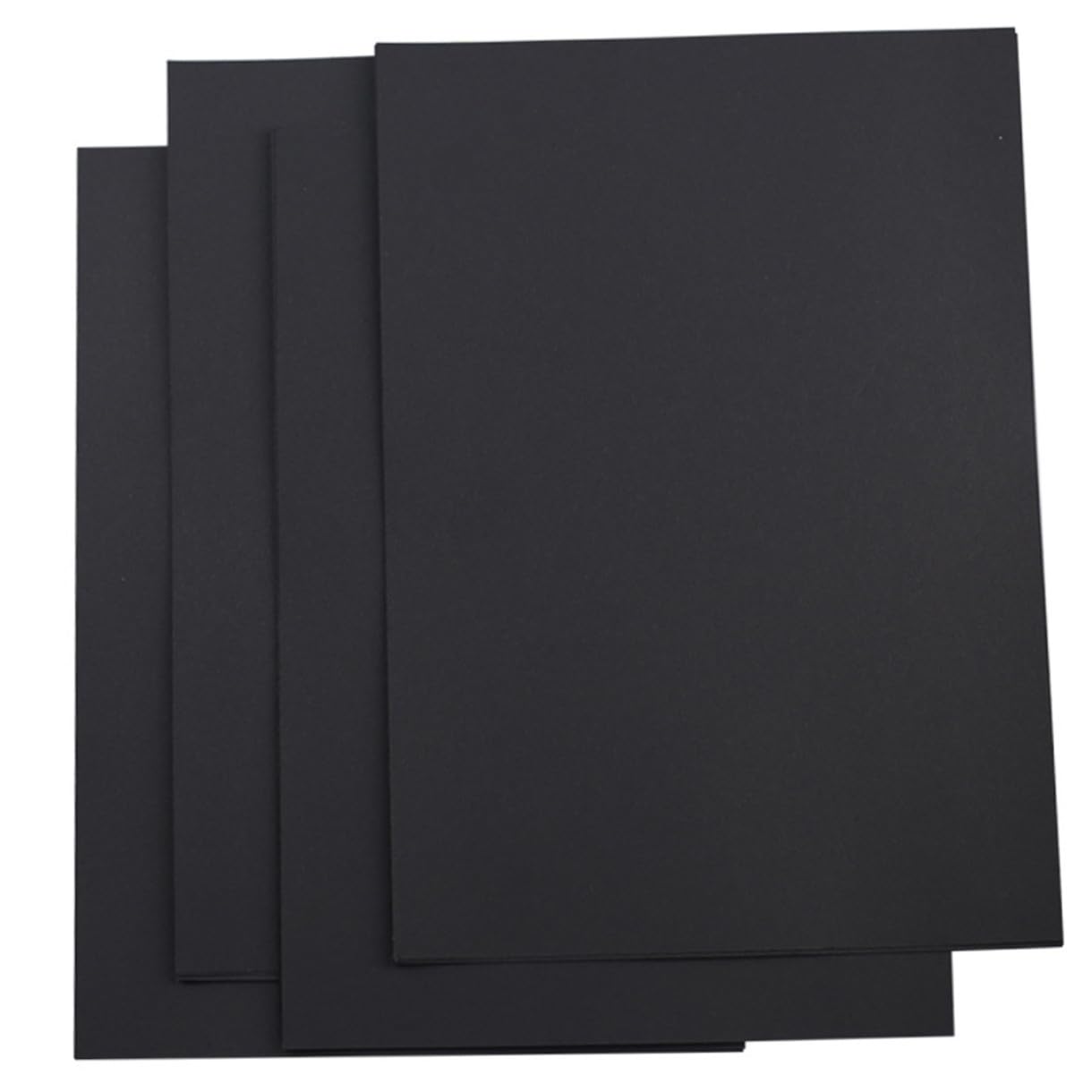 SEWACC Papier Cartonné Noir A4 100 Feuilles, 150g/m², Surface Lisse et Imperméable, pour Scrapbooking et Bricolage DIY