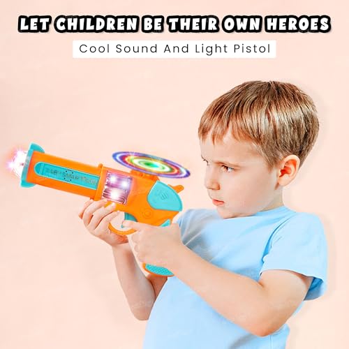 Image of Zest 4 Toyz Kids Sound and Light Gun Toy Simulation Gun Music Pistol Colorful Projection Toys Kids Gift