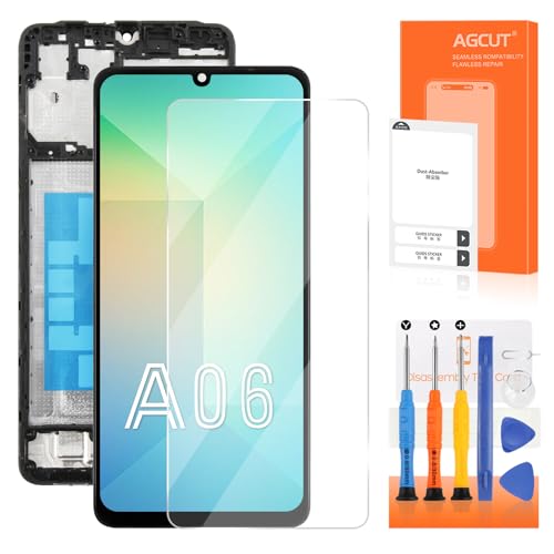 Original for Samsung Galaxy A06 Screen Replacement for Samsung A06 LCD Display SM-A065F SM-A065M LCD Digitizer Touch Assembly Repair Parts with Frame