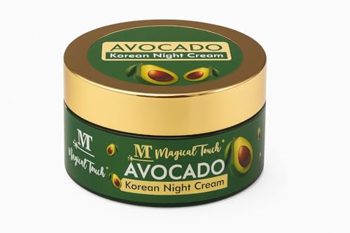 Image of Avocado Korean Night Cream | Deep Hydration & Skin Brightening | Anti-Aging & Wrinkle Repair | Nourishing Korean Skincare