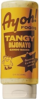 Ayoh Foods, Mayo Gone Wild, Made by Molly Baz - Easy to Squeeze, Perfect for; Sandwiches, Burgers, Fries, Nuggets, Wraps & Dips (1 Pack, Tangy Dijonayo)