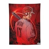 大谷翔平 グッズ 大谷 (3) タペストリー プリント 絵画 壁アート モダン ホーム装飾 ぶら下がる ポスター 画像 壁の絵 ギフト30"x40"