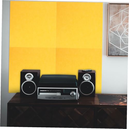 Paquete de 5 paneles acústicos de absorción de pared de fieltro con adhesivo miniatura 5