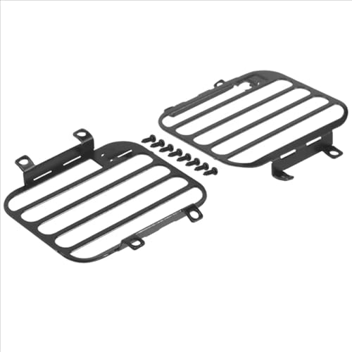 MGHGFYTAS Piezas RC Compatible con MN D90 D99S para MN99S 1/12 Coche De Control Remoto Piezas De Mejora Accesorios Protectores De Faros Delanteros Cubierta Rejilla