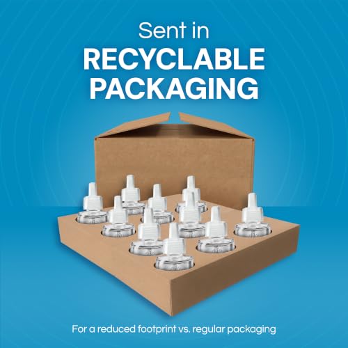 Image of Airwick Plug In Scented Oil Refill, Infused with Essential Oils, Plug In Air Fresheners for Home, Room Fresheners for Home Long Lasting, Plug In Refills, Home Essential, Fresh Waters,10 ct